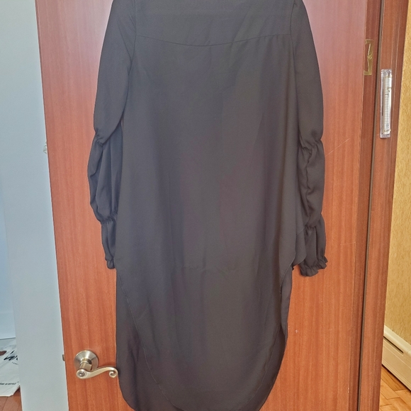 Black chiffon high low top - Picture 5 of 5